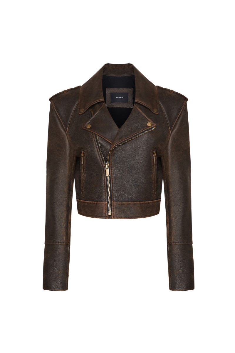 Vintage leather jacket is in YULIAWAVE online store